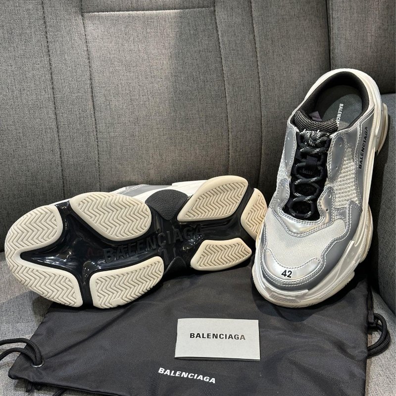 💎Han's house精品服飾💎Balenciaga TRIPLE S 巴黎世家 復古 老爹涼 半拖 懶人鞋 鞋-2