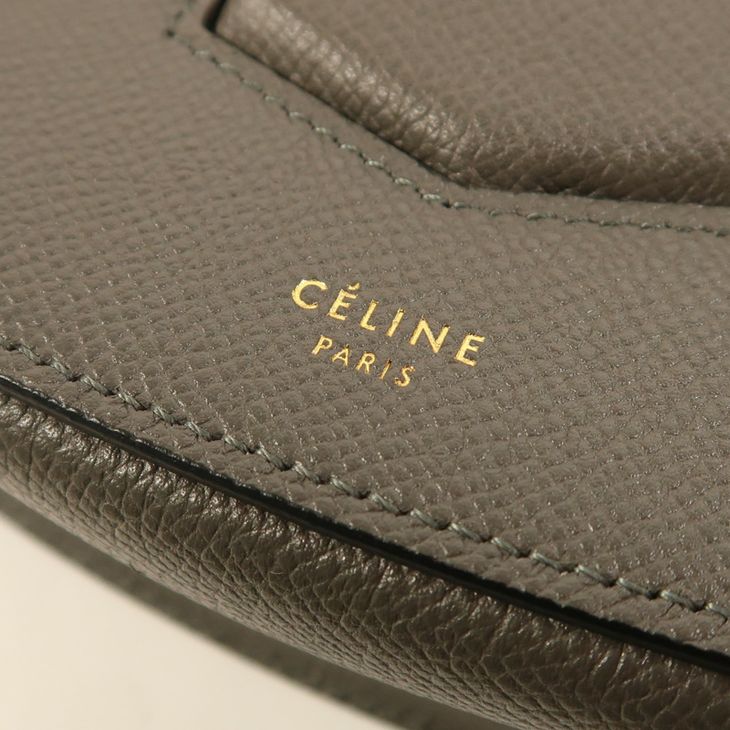 CELINE 牛皮皮革Trotteur金扣肩背袋-5