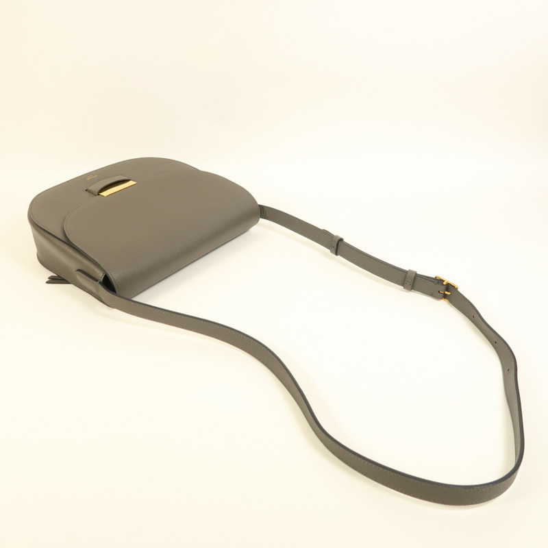 CELINE 牛皮皮革Trotteur金扣肩背袋-7