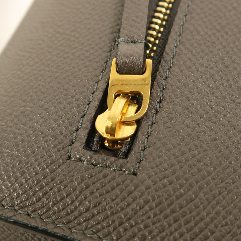 CELINE 牛皮皮革Trotteur金扣肩背袋-14