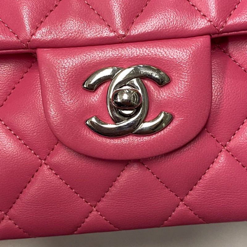 (已保留)#大全配🈶購證 #99新閒置 香奈兒Cf23小號Coco系列 淺粉色超稀有💕-10