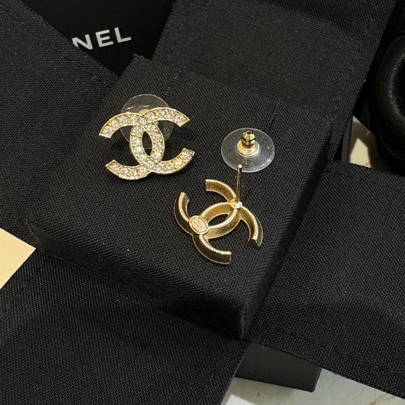 *SHIHNA名牌精品* CHANEL 經典的雙C標誌水晶耳環-3