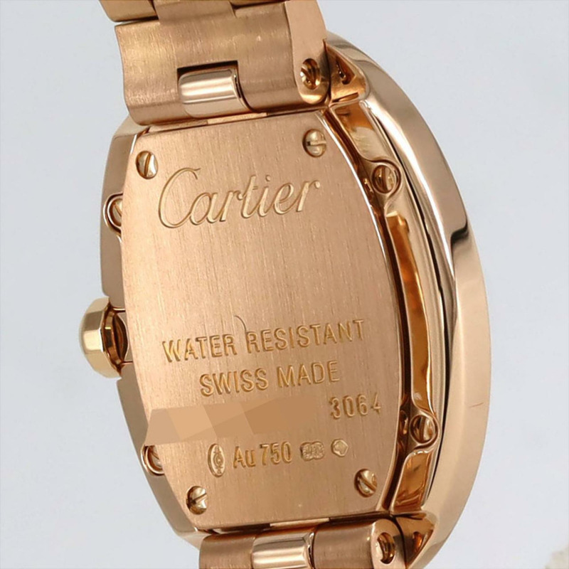 卡地亞 Baignoire SM PG D WB520002 PG/RG 石英錶-6