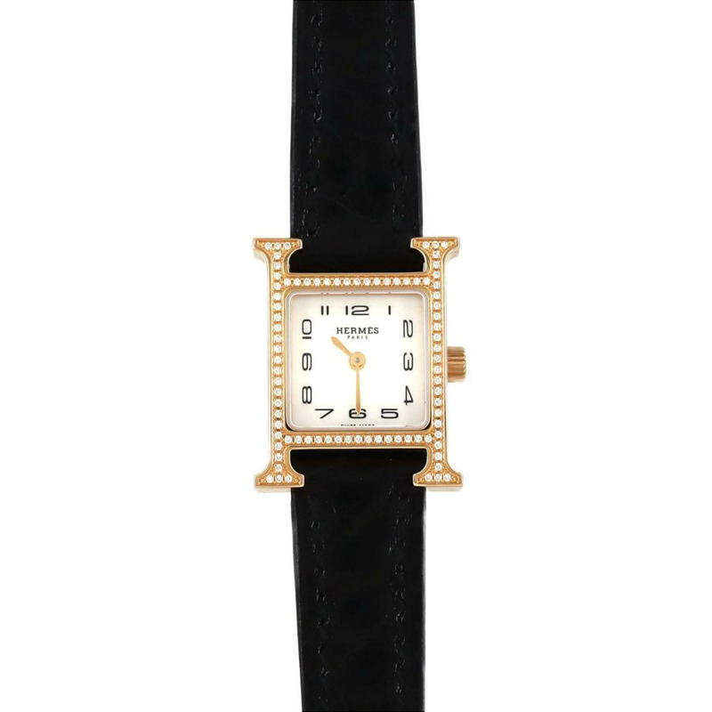 愛馬仕 H Watch PG D HH1.173 PG/RG 石英腕錶-0