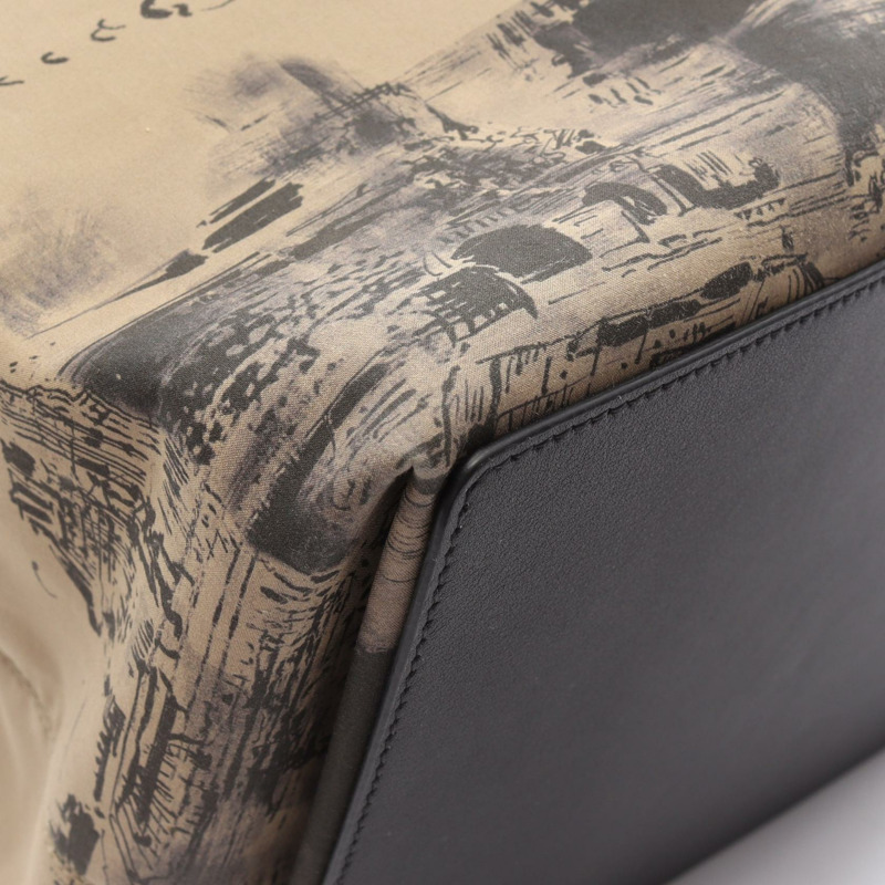 Dior Toujours Oblique 大手提包,帆布皮革,米色、棕色、黑色,二手-6