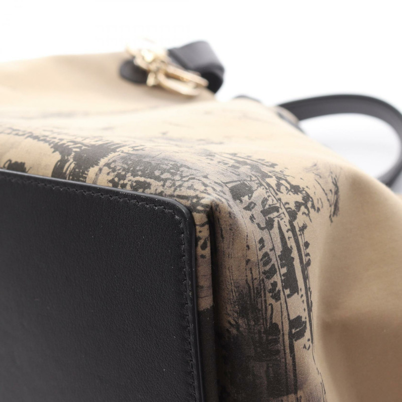 Dior Toujours Oblique 大手提包,帆布皮革,米色、棕色、黑色,二手-7