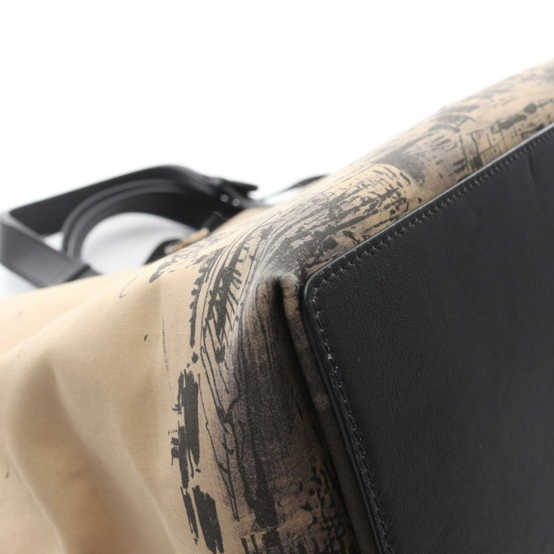 Dior Toujours Oblique 大手提包,帆布皮革,米色、棕色、黑色,二手-9