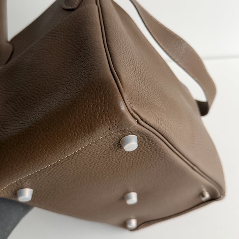 98新🫰🏻Hermès 愛馬仕 Lindy 30 大象灰銀釦-8