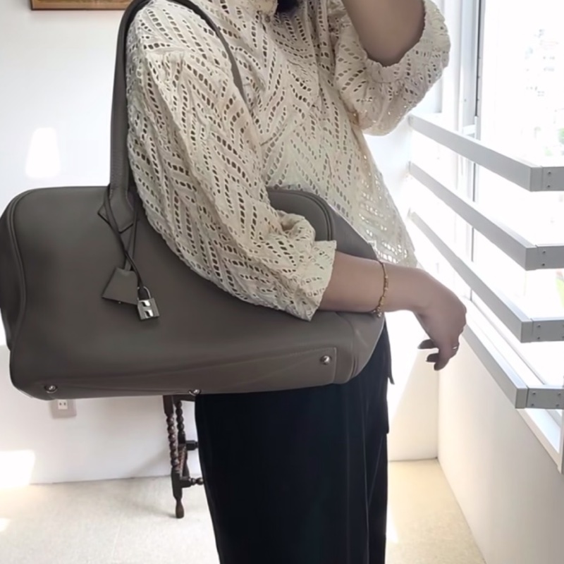 Hermes Victoria 35大象灰-3