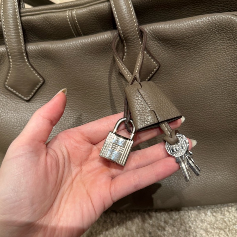 Hermes Victoria 35大象灰-14