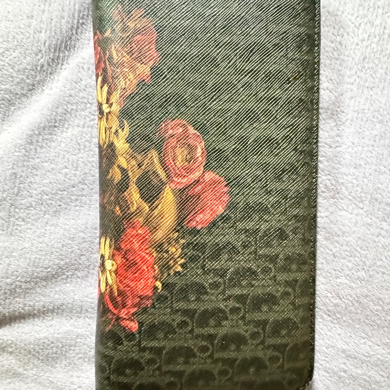 賣DIOR 骷髏花卉系列長夾-12