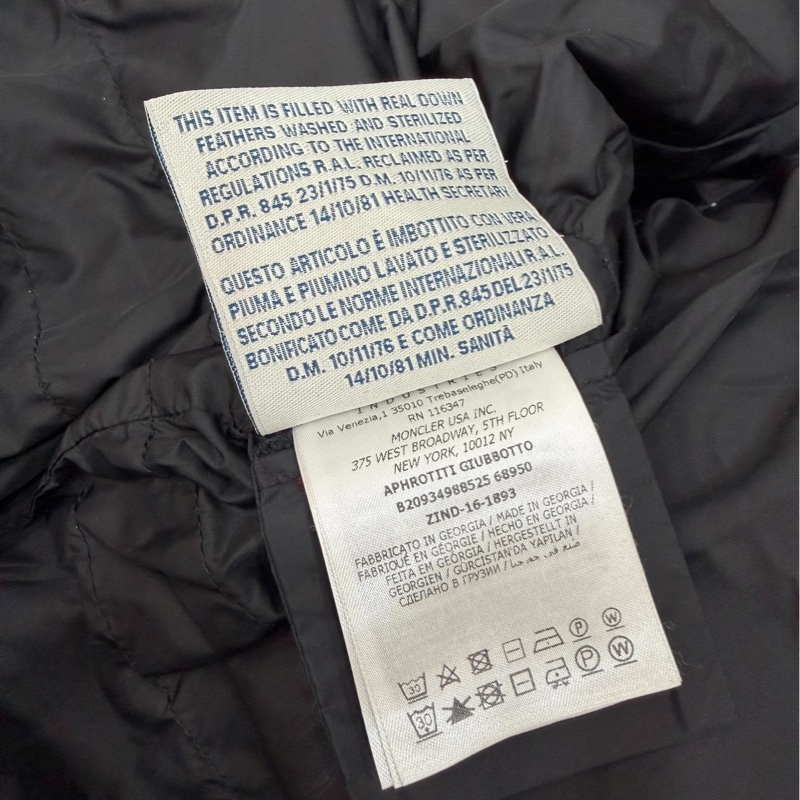 Moncler aphroti 黑色 銀狐毛領 長版 收腰 長版羽絨 羽絨外套 夾克 長版外套 外套-28