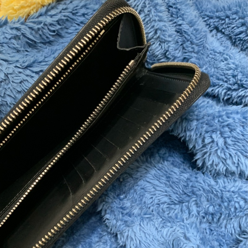 🔥好看實用 LV 路易威登 Louis Vuitton 藍黑棋盤格拉鍊10卡 長夾-3