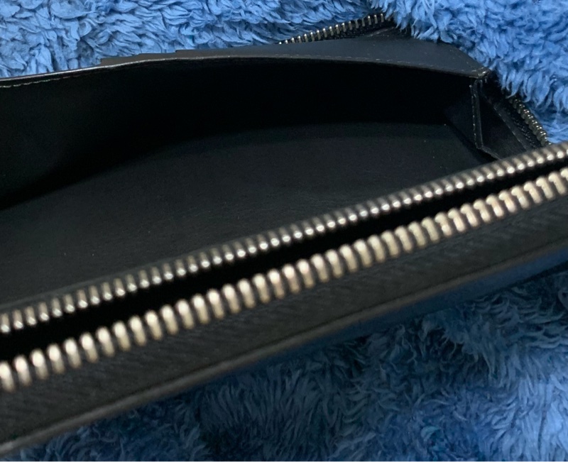 🔥近新美品 LV 路易威登 Louis Vuitton 藍黑棋盤格拉鍊14卡 長夾-4
