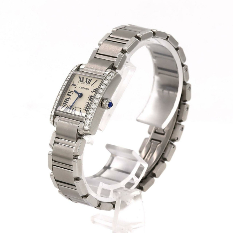 卡地亞 Tank Française SM D W4TA0008 不鏽鋼石英錶-1