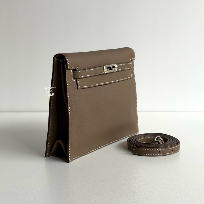 98新🫰🏻Hermès Kelly Danse 大象灰銀釦-2