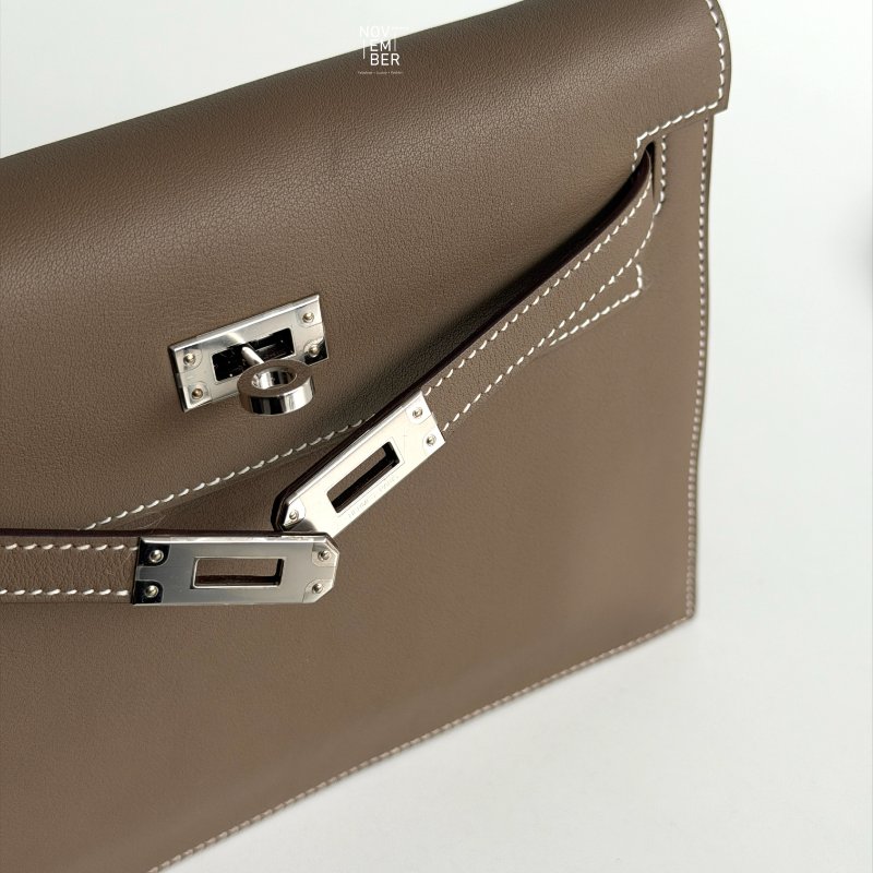 98新🫰🏻Hermès Kelly Danse 大象灰銀釦-3