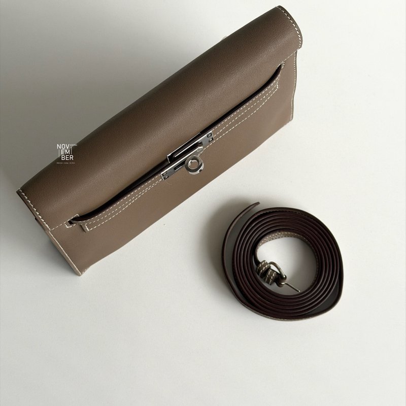 98新🫰🏻Hermès Kelly Danse 大象灰銀釦-5