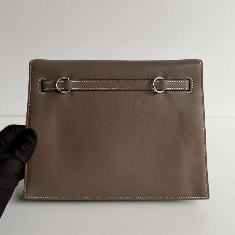 98新🫰🏻Hermès Kelly Danse 大象灰銀釦-8