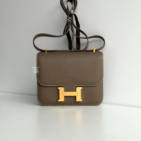 98新🫰🏻Hermès Constance mini 大象灰金釦