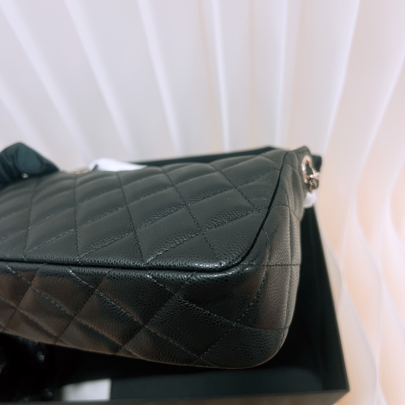 Chanel 黑金牛皮麻將包/麻雀包-2