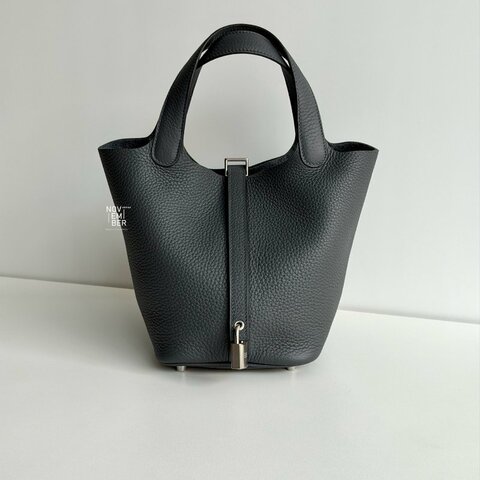 99新🆕Hermès Picotin18 石板灰銀釦