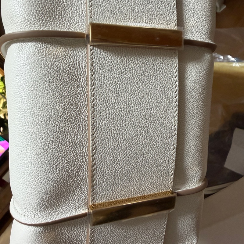 99新未使用品 Tod’s T Timeless迷你皮革購物手袋 白色-7