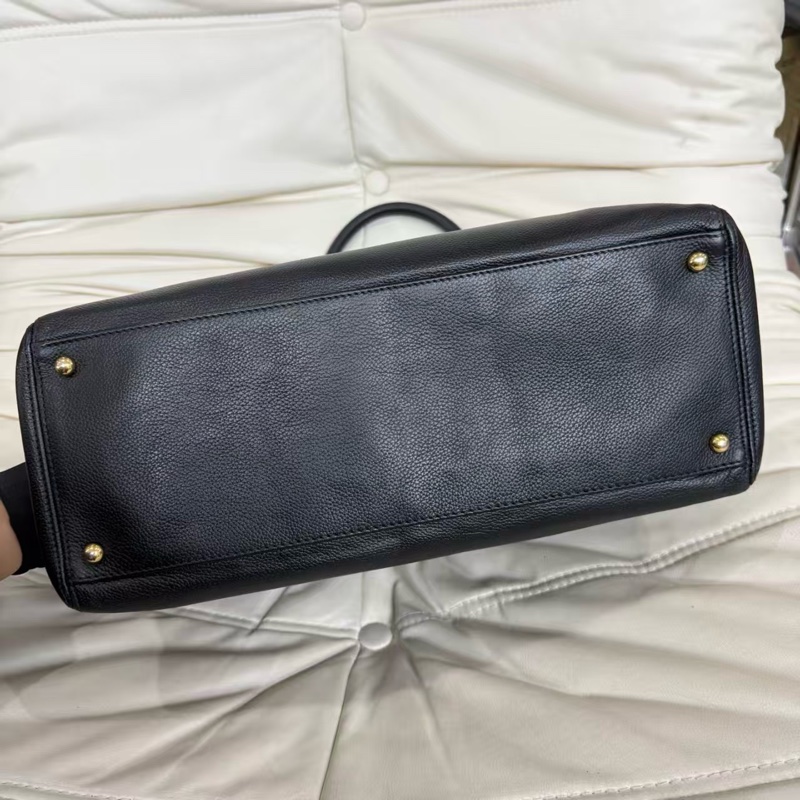✨Chanel 黑金荔枝牛 Cerf 中號 🖤-6