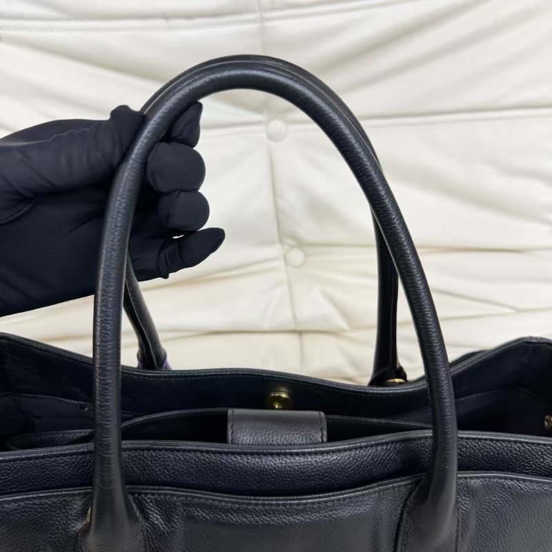 ✨Chanel 黑金荔枝牛 Cerf 中號 🖤-8