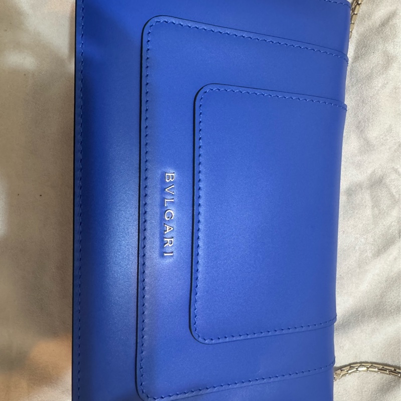 Bvlgari 寶格麗 經典藍色蛇頭包-3