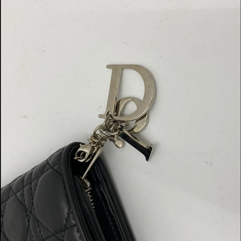 Dior 手提包 黑銀-17