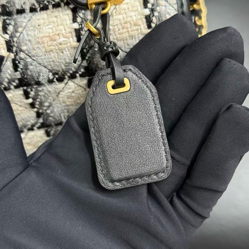 ✨Chanel 黑白金扣小郵差 男女背都超好看的一個小包-13