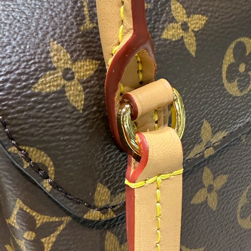 Louis Vuitton - MONTSOURIS 原花磁扣翻蓋束口後背包-5