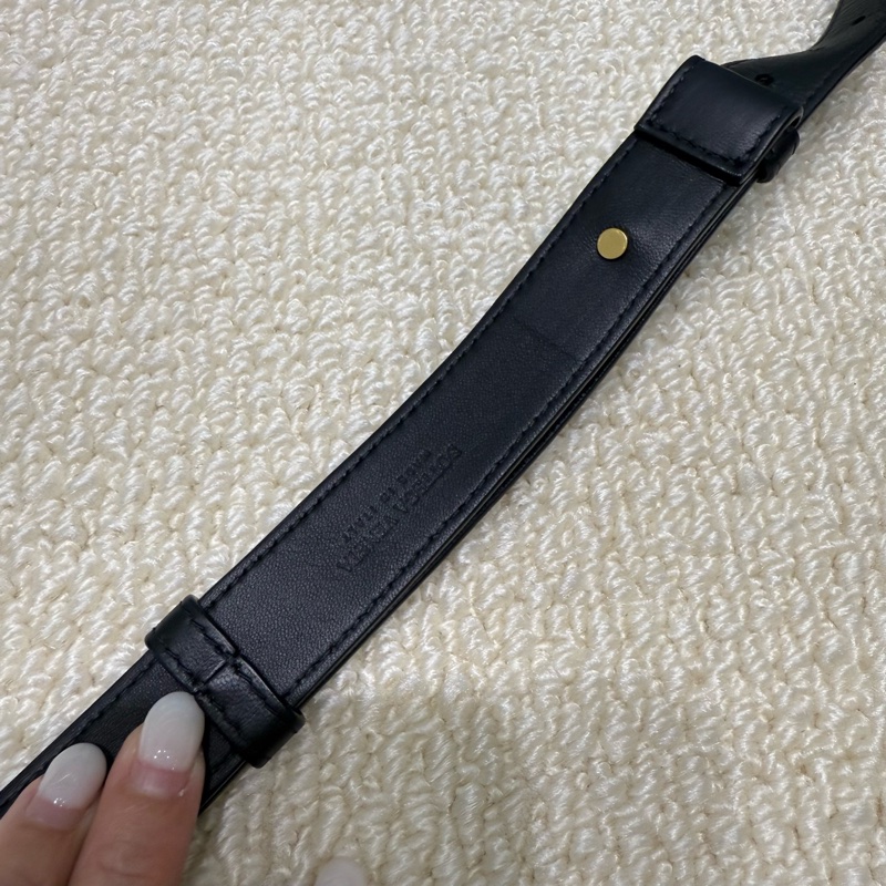 Bottega Veneta-黑色羊皮腰包/胸口包-13