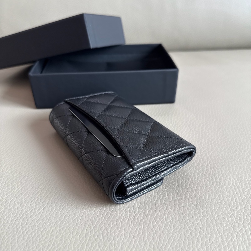 「M.Y精品」Chanel 全新 內拉鍊卡包 零錢包 經典款 荔枝皮 送禮🉑-6