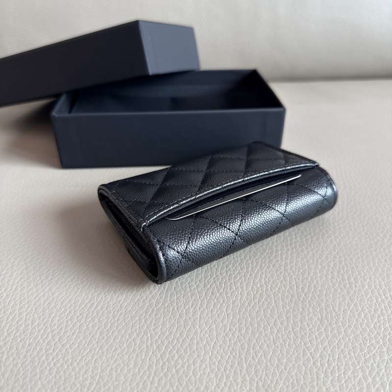 「M.Y精品」Chanel 全新 內拉鍊卡包 零錢包 經典款 荔枝皮 送禮🉑-7