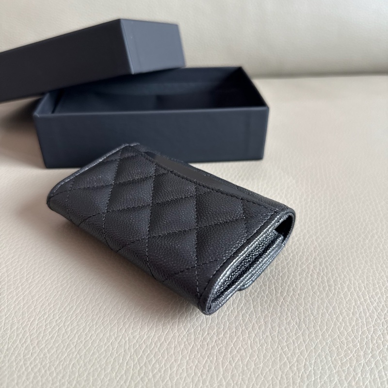 「M.Y精品」Chanel 全新 內拉鍊卡包 零錢包 經典款 荔枝皮 送禮🉑-9