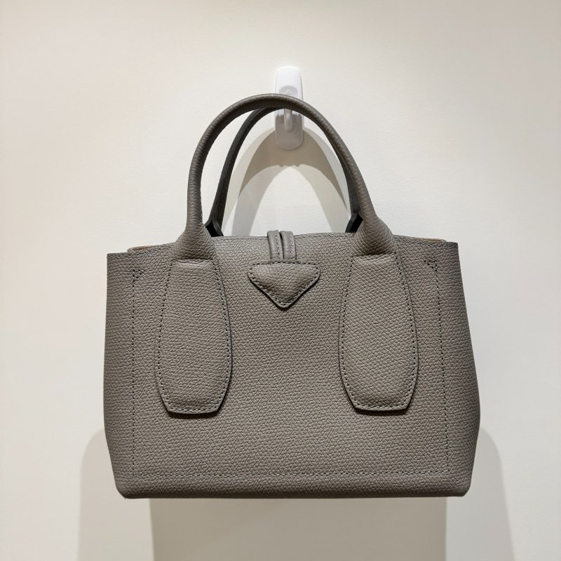 Longchamp Roseau xs 大象灰 竹節 近全新-6