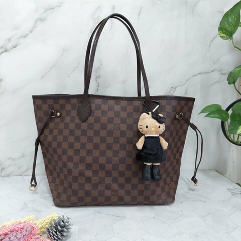 LV Neverfull MM🌈實品拍照🌈中款 棋盤格 托特包 N51105~~二手約8.5成新