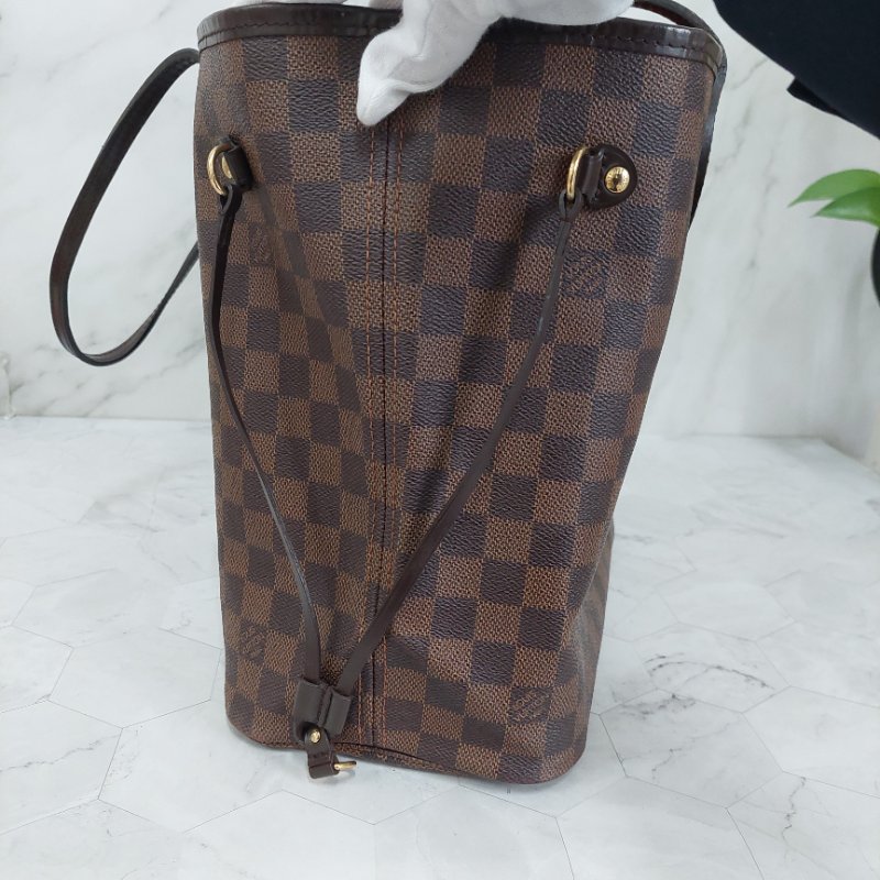 LV Neverfull MM🌈實品拍照🌈中款 棋盤格 托特包 N51105~~二手約8.5成新-27