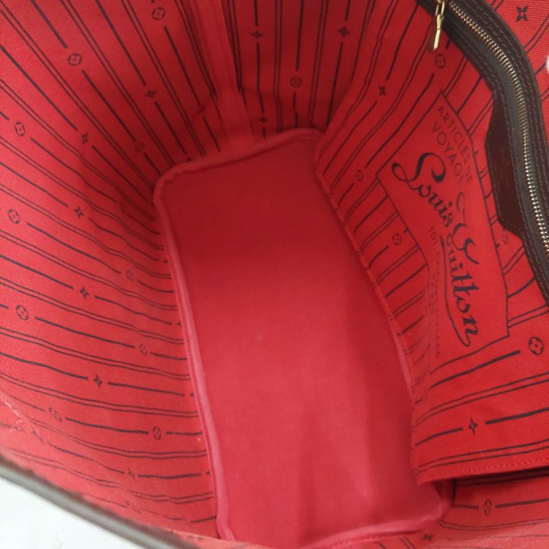 LV Neverfull MM🌈實品拍照🌈中款 棋盤格 托特包 N51105~~二手約8.5成新-44