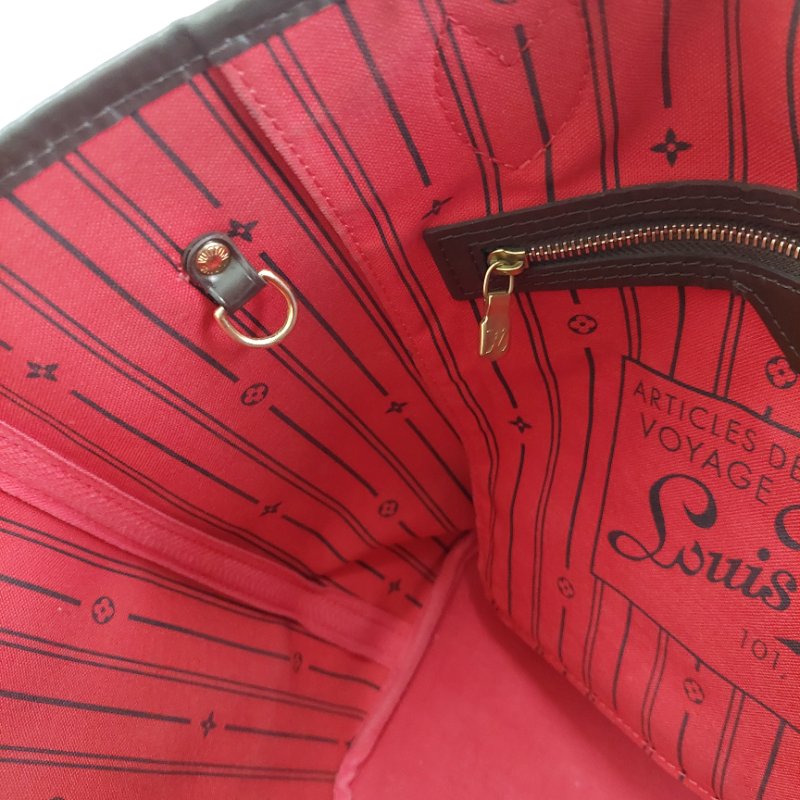 LV Neverfull MM🌈實品拍照🌈中款 棋盤格 托特包 N51105~~二手約8.5成新-77