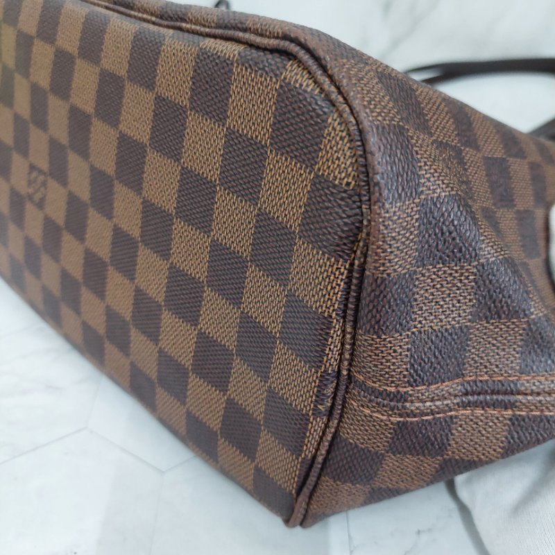 LV Neverfull MM🌈實品拍照🌈中款 棋盤格 托特包 N51105~~二手約8.5成新-80