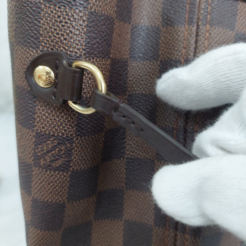 LV Neverfull MM🌈實品拍照🌈中款 棋盤格 托特包 N51105~~二手約8.5成新-84
