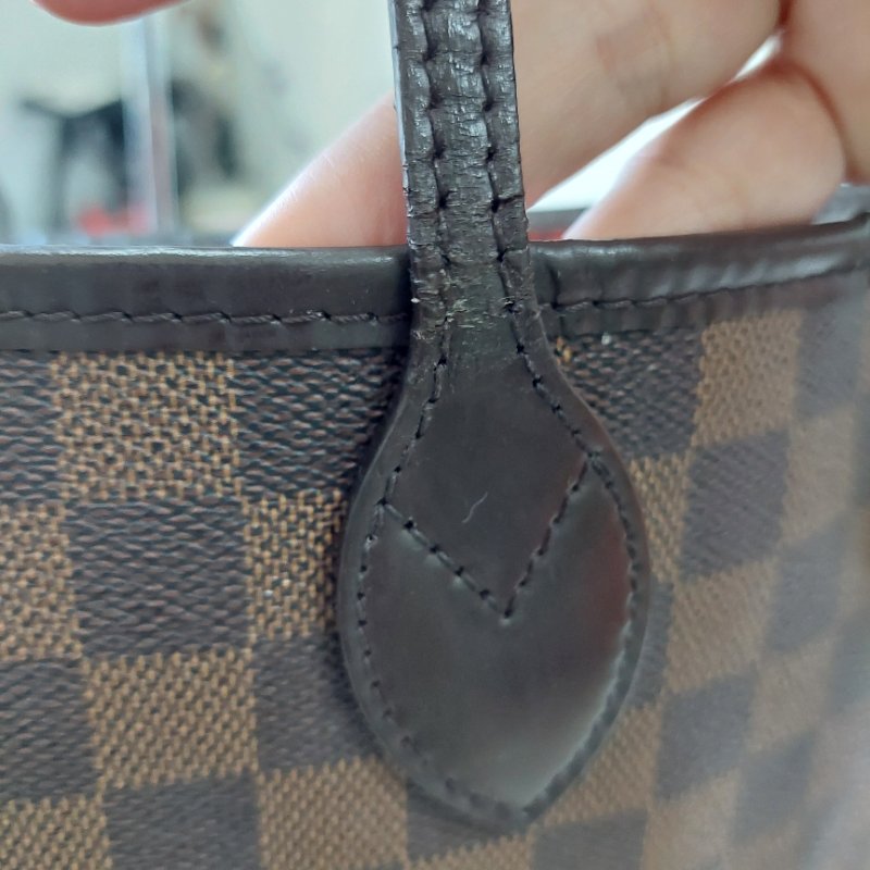 LV Neverfull MM🌈實品拍照🌈中款 棋盤格 托特包 N51105~~二手約8.5成新-86