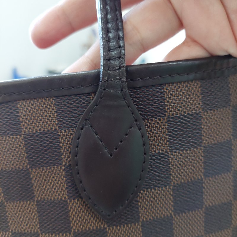 LV Neverfull MM🌈實品拍照🌈中款 棋盤格 托特包 N51105~~二手約8.5成新-88