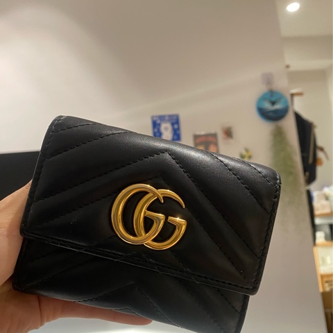 Gucci馬蒙三折短夾