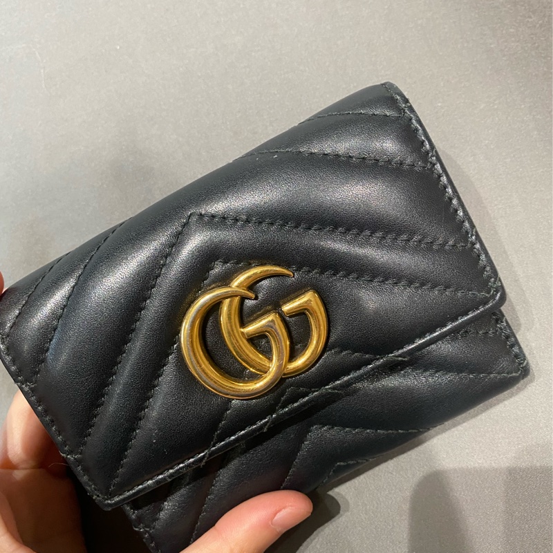Gucci馬蒙三折短夾-5
