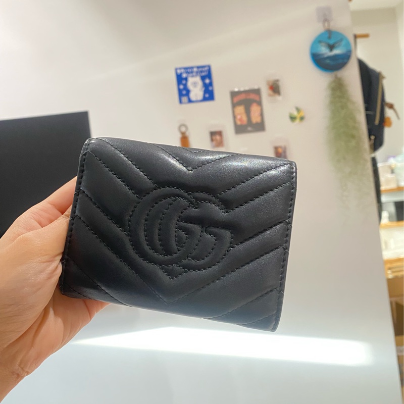 Gucci馬蒙三折短夾-6