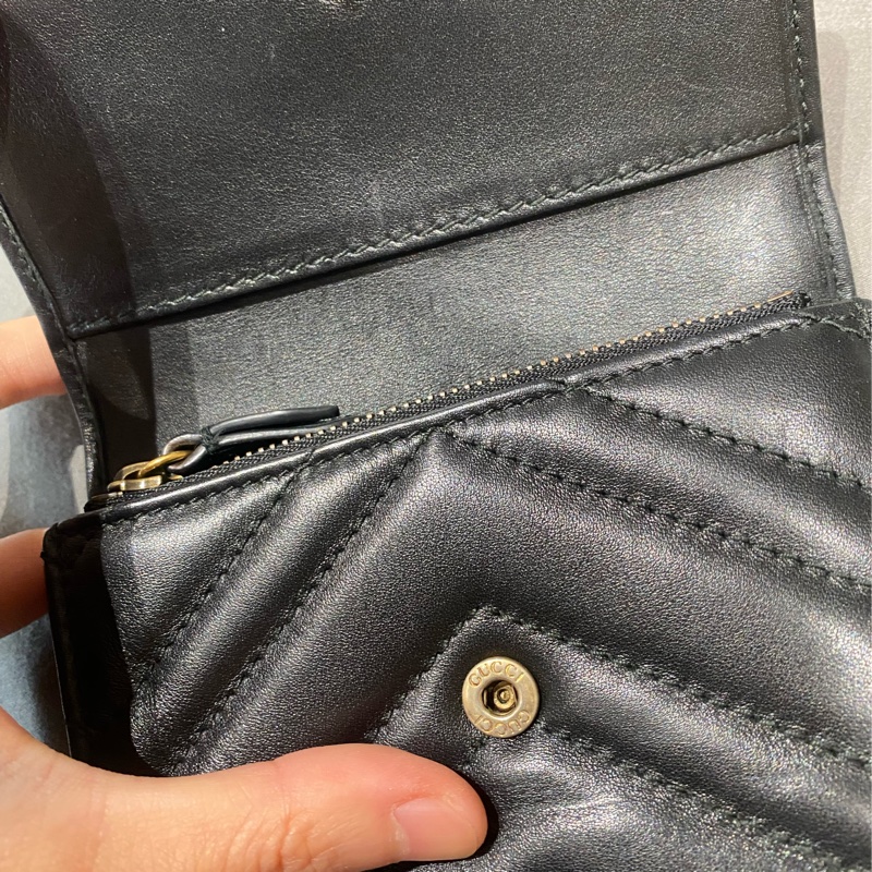 Gucci馬蒙三折短夾-14